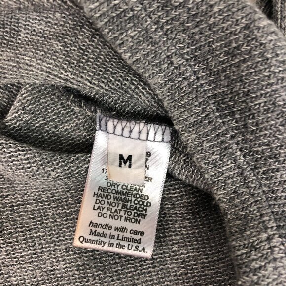 Lauren Moshi Gray V-neck Sweater Size Medium* - Picture 6 of 7